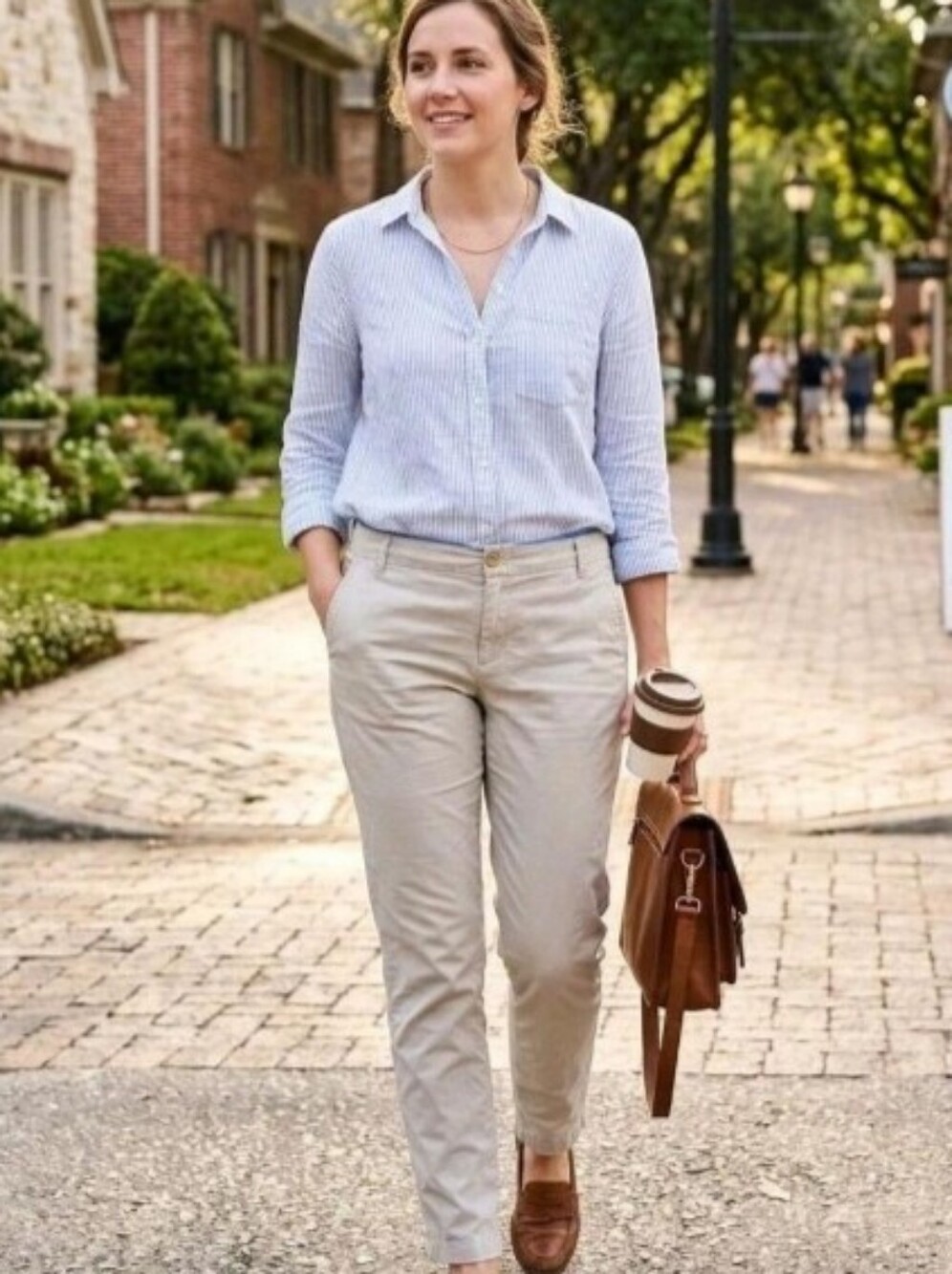 Banana Republic Tan Women's Dress Pants 8 Petite Workwear Casual